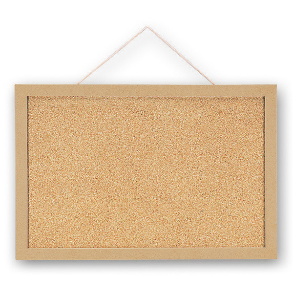 コルクボード 300×450mm Mサイズ 厚み12mmでプッシュピンが裏に出ない タテヨコ両用