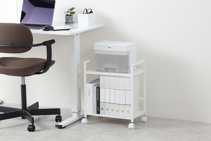 デスクワゴン2段 ホワイト