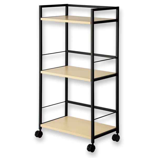 デスクワゴン3段 ブラック