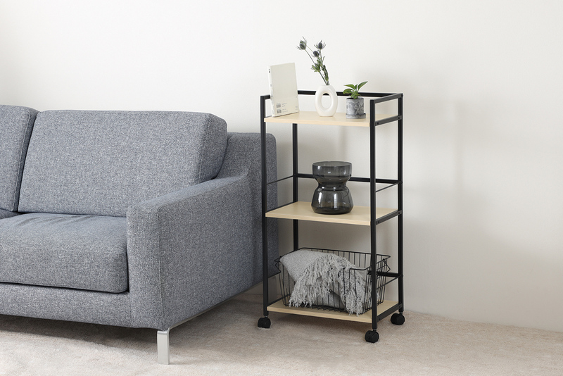 デスクワゴン3段 ブラック