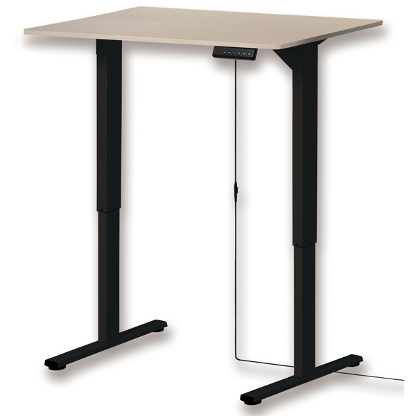 電動昇降デスク 木目ブラック 天板幅1000mm