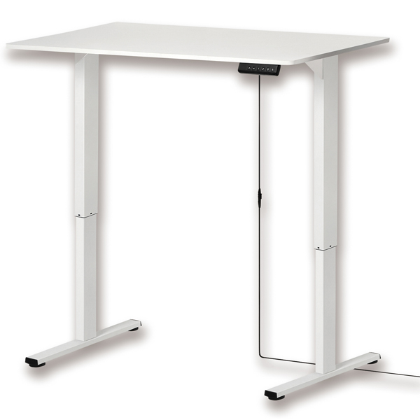 電動昇降デスク ホワイト メモリー付 天板幅1000mm