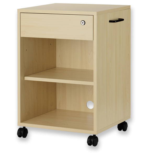 木製ワゴン 引き出しつき 木目