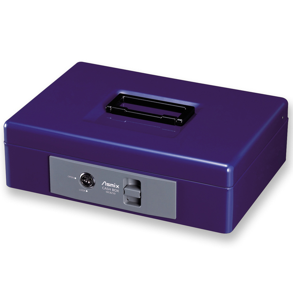 手提金庫 A5収納 着脱式コイントレー 鍵錠のみ 鍵2本付き