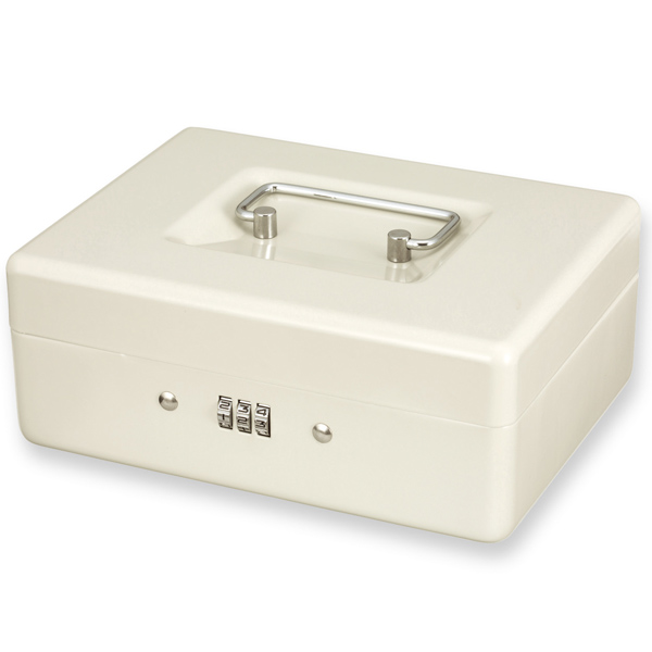 安心保管ボックス スチール製 A6収納 ダイヤル錠とワイヤー付き スポンジ付き