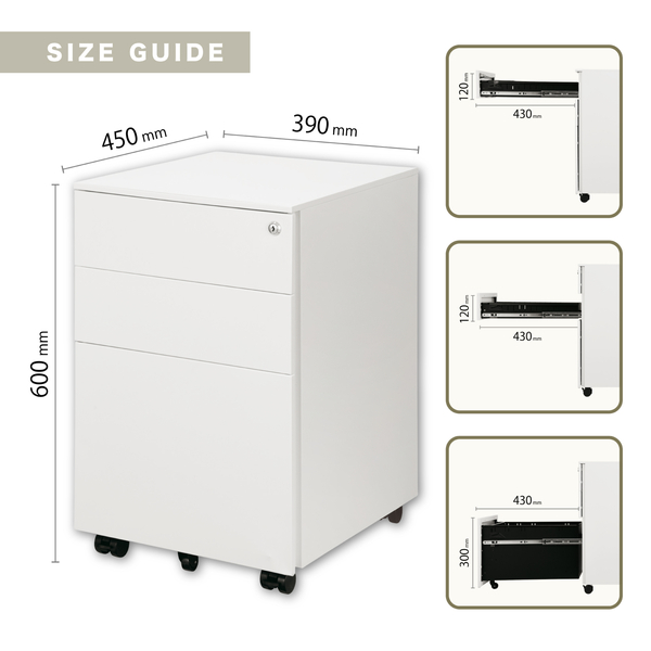 スチールワゴン ホワイト