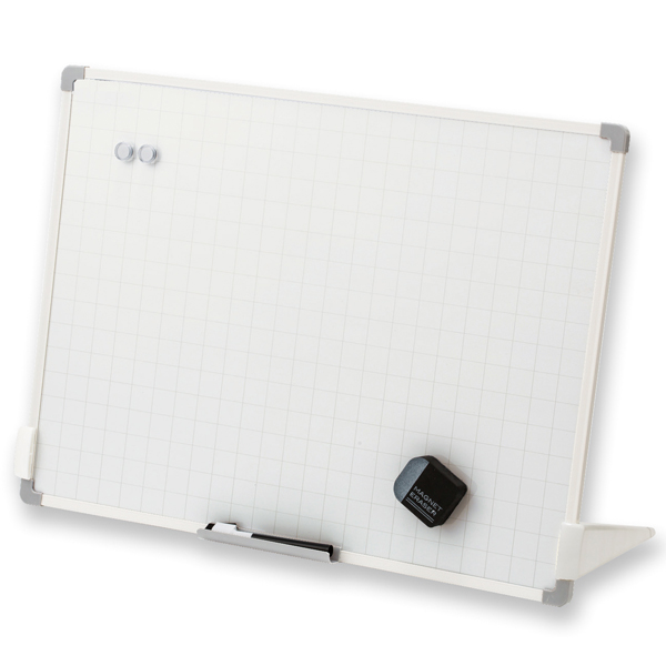 スタンド付きセクションボード 暗線入り シール付裏面用マグネット付き スタンドは取り外し可 Lサイズ450×600mm