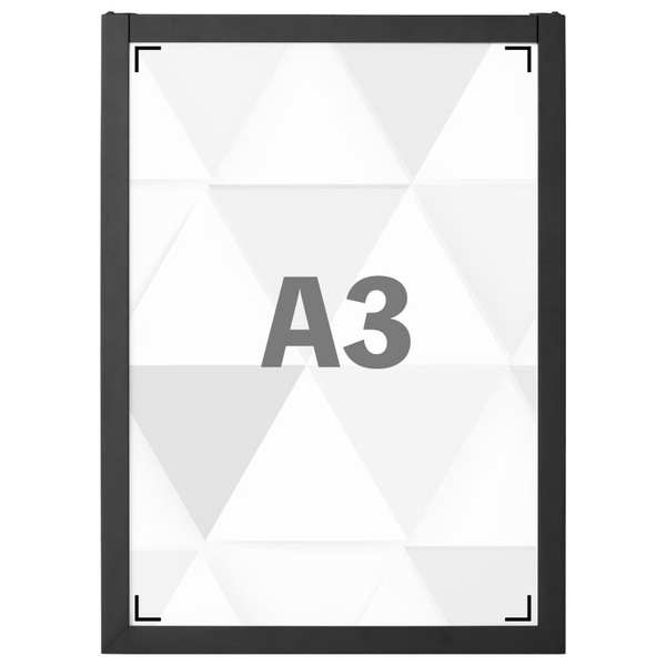 木製枠ポスターパネル A3サイズ ブラック