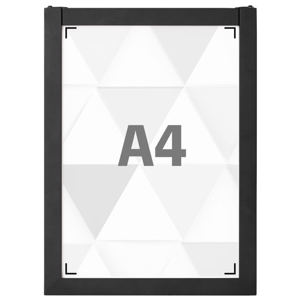 木製枠ポスターパネル A4サイズ ブラック