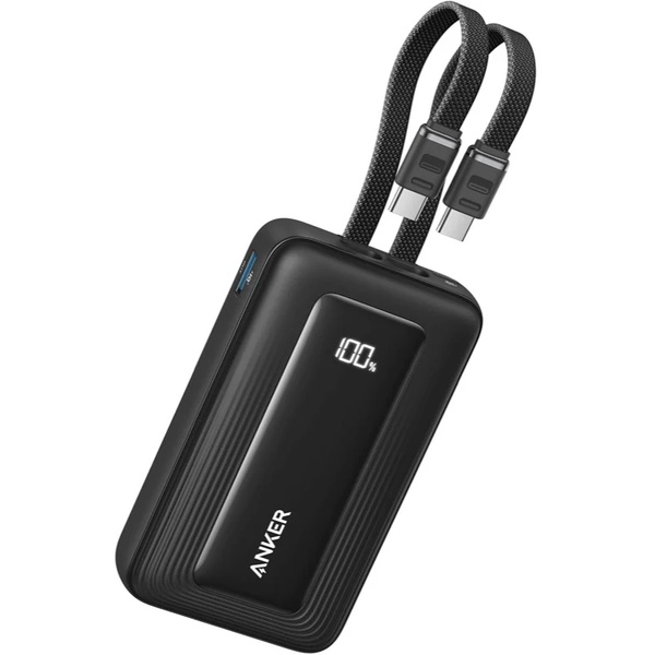 Anker Zolo Power Bank (10000mAh 35W Built-In Dual USB-Cケーブル) ブラック