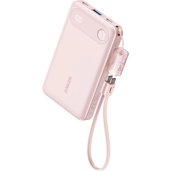Anker Power Bank (10000mAh 22.5W) 【アップグレード版】 ピンク