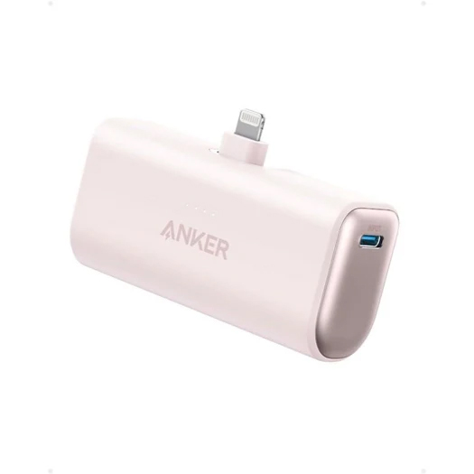 Anker Nano Power Bank (12W Built-In Lightning Connector) ピンク