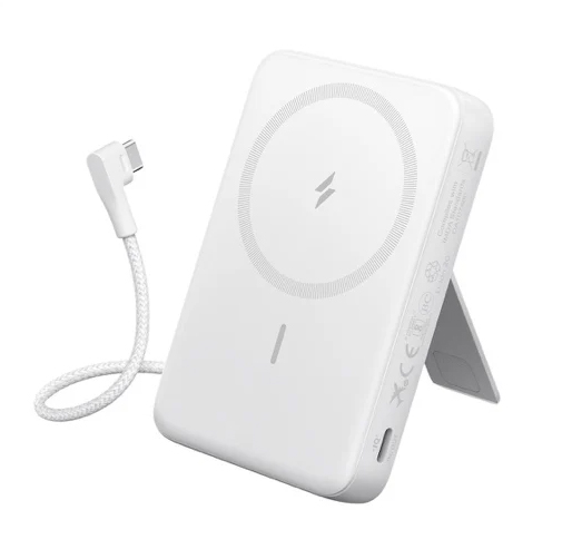 Anker Zolo Power Bank (10000mAh MagGo Built-In USB-Cケーブル) ホワイト