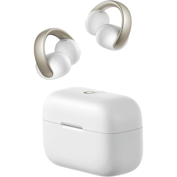 Soundcore AeroClip （Bluetooth 5.4） ホワイト＆ゴールド