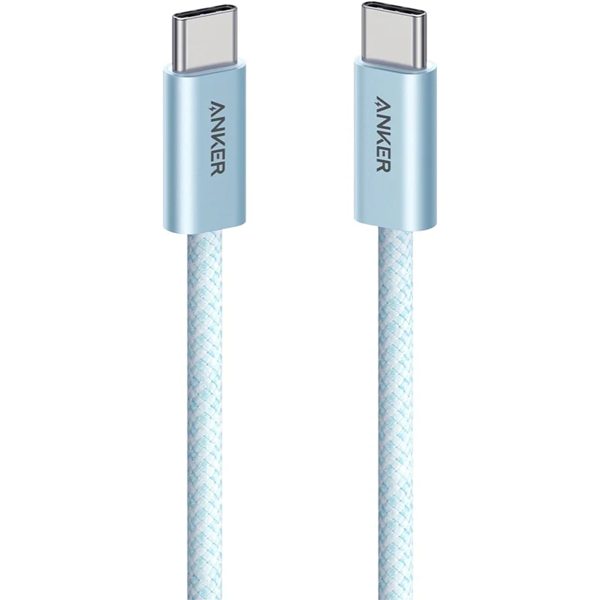 Anker Zolo USB-C & USB-C ケーブル (240W 高耐久ナイロン) 1.0m ブルー