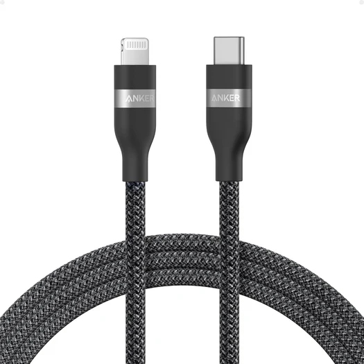 Anker USB-C & ライトニング ケーブル (高耐久ナイロン) 1.8m ブラック