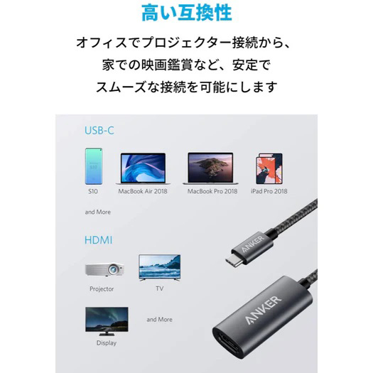 Anker PowerExpand+ USB-C & HDMI 変換アダプター