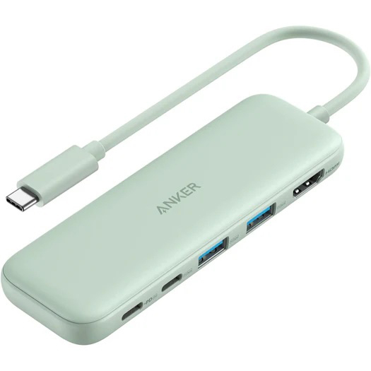 Anker 332 USB-C ハブ (5-in-1) グリーン