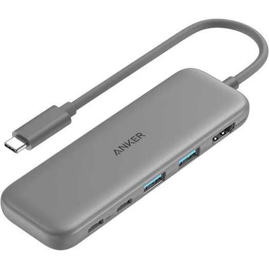 Anker 332 USB-C ハブ (5-in-1) グレー