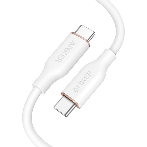 Anker PowerLine III Flow USB-C & USB-C ケーブル(1.8m クラウドホワイト)