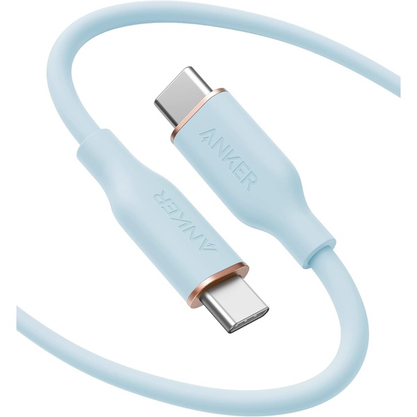 Anker PowerLine III Flow USB-C & USB-C ケーブル(1.8m アイスブルー)