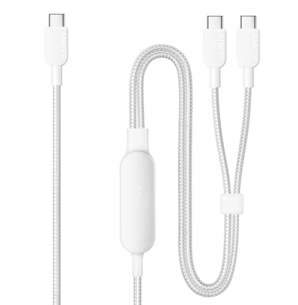 Anker USB-C ＆ USB-C ケーブル (2-in-1 140W) 1.8m ホワイト