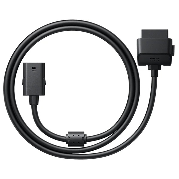 Anker Solix オルタネーターチャージャー専用 拡張バッテリー接続ケーブル ブラック