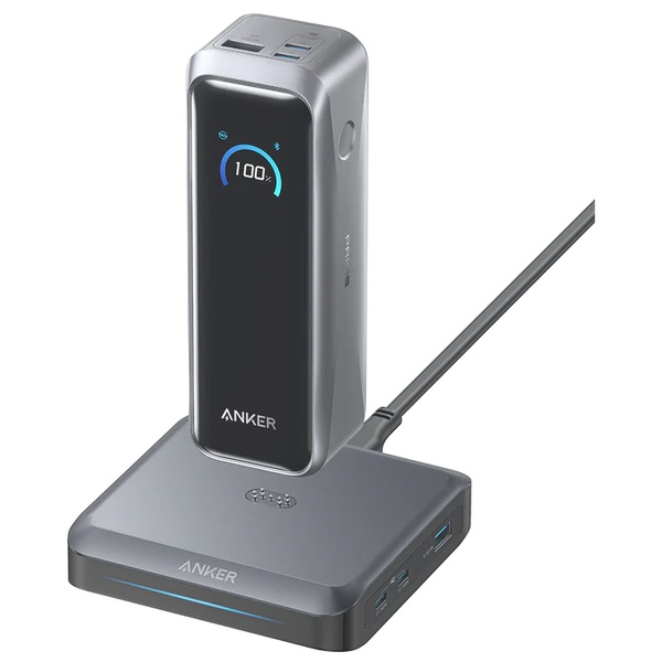 Anker Prime Power Bank (20100mAh 220W) with Anker Prime Charging Base (150W 3 Ports) ブラック