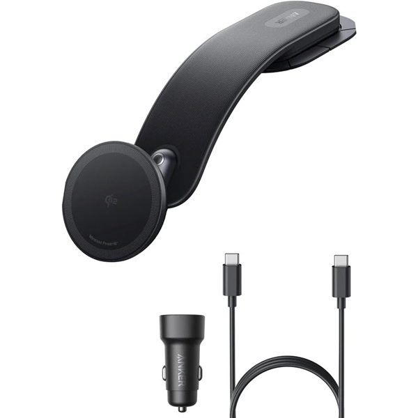 Anker Nano Wireless Charger (MagGo 着脱式パッド) with Car Charger ブラック