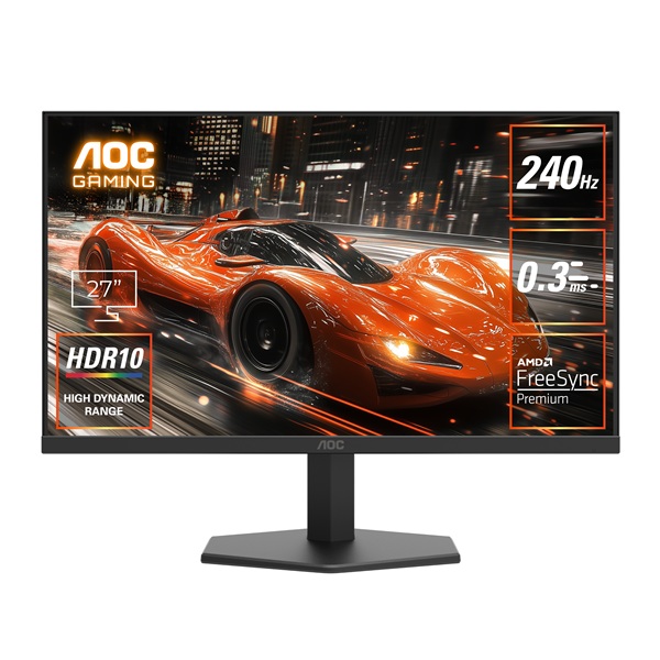 ゲーミング液晶ディスプレイ 27型/1920×1080/HDMI、DisplayPort/ブラック/スピーカー：なし/240Hz