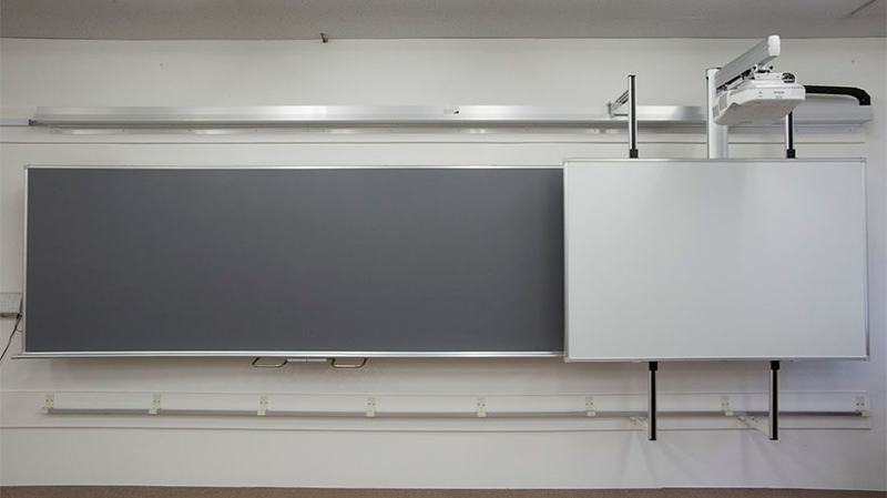 板書・映写一体型電子黒板 AOI-SPCMシリーズ ホワイトボード一体型スライドタイプ