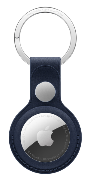 AirTagファインウーブンキーリング - ディープブルー