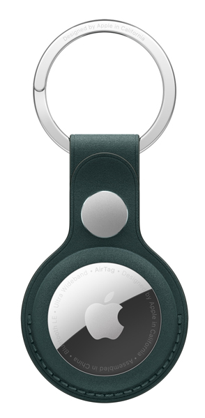 AirTagファインウーブンキーリング - ダークグリーン