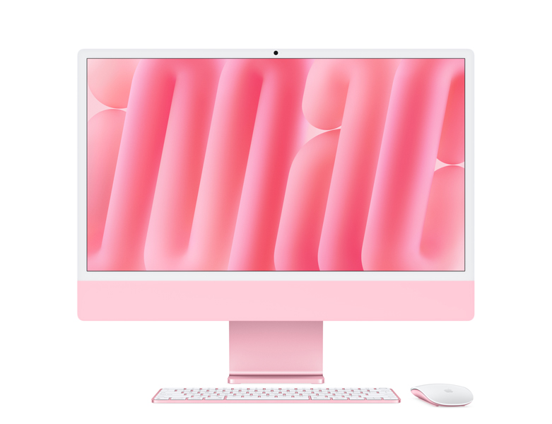 24インチiMac Retina 4.5Kディスプレイモデル: 10コアCPUと10コアGPUを搭載したApple M4チップ/24GB/512GB SSD/ODDなし/macOS/Officeなし/ピンク
