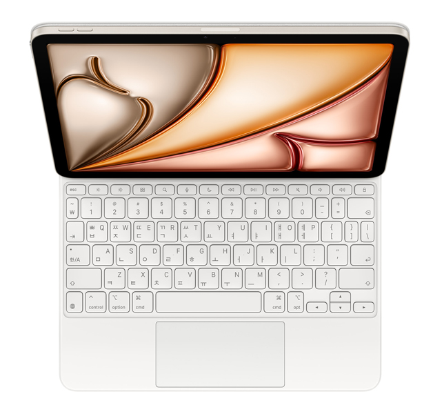11インチiPad Air（M4）用Magic Keyboard - 韓国語 - ホワイト