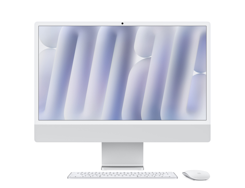 24インチiMac Retina 4.5Kディスプレイモデル: 10コアCPUと10コアGPUを搭載したApple M4チップ/16GB/512GB SSD/ODDなし/macOS/Officeなし/シルバー