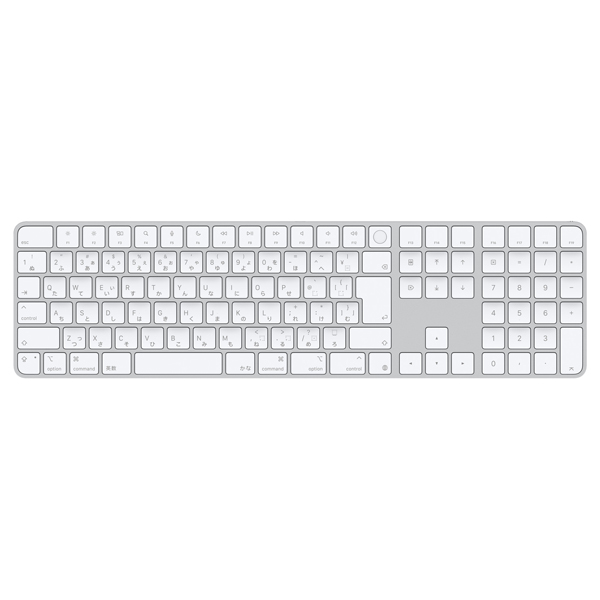 Appleシリコン搭載Macモデル用Touch ID搭載Magic Keyboard（テンキー付き）- 日本語（JIS）- ホワイトキー