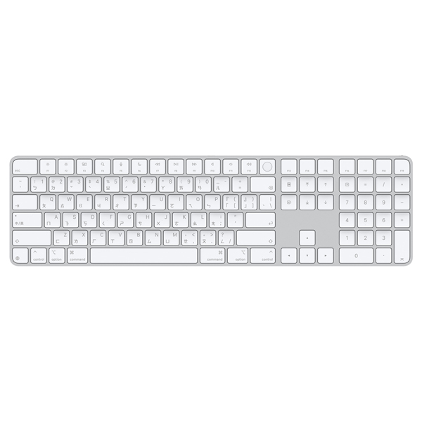 Appleシリコン搭載Macモデル用Touch ID搭載Magic Keyboard（テンキー付き）- 中国語（注音）- ホワイトキー