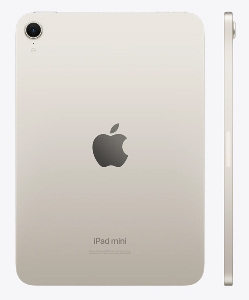iPad mini Wi-Fiモデル 512GB - スターライト (CPU：A17 Pro/メモリ非公開/ストレージタイプ非公開512GB/iPasOS/8.3型/SIMスロット：なし)