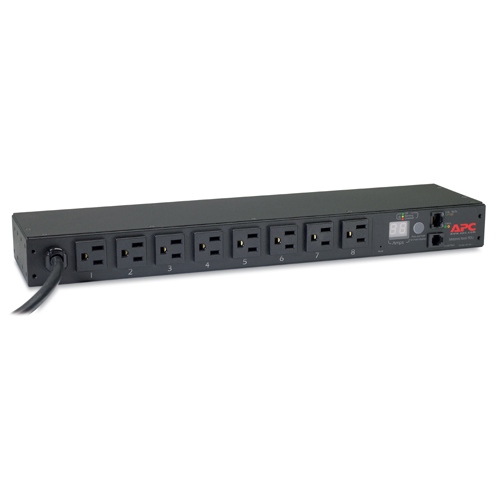 Rack PDU、Metered、1U、15A、100V、(8) 5-15