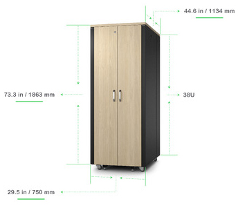 APC NetShelter Soundproof、38U、Server Rack Enclosure