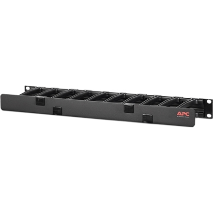 Horizontal Cable Manager、1U x 4” Deep、Single-Sided with Cover