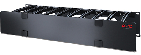 Horizontal Cable Manager、2U x 6” Deep、Single-Sided with Cover