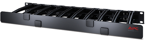 Horizontal Cable Manager、1U x 6” Deep、Single-Sided with Cover