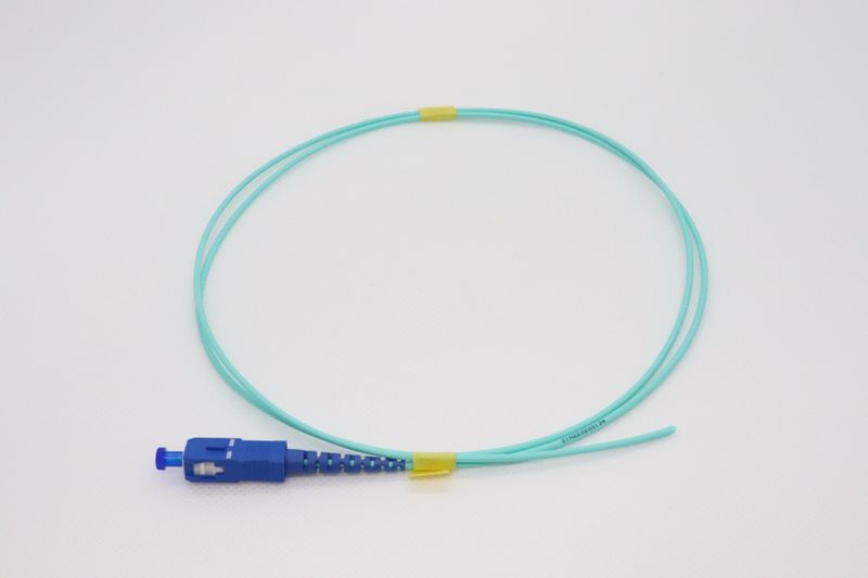 10G光パッチコード GI50 OM3 単芯 片端SC 1m アクア