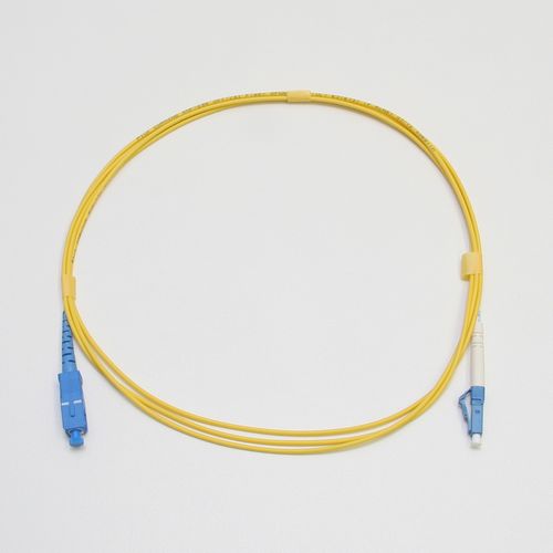 シングルモード光パッチコード 単芯 LC-SC 1m 黄色