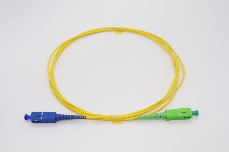 シングルモード光パッチコード 単芯 SCA-SC 1m 黄色