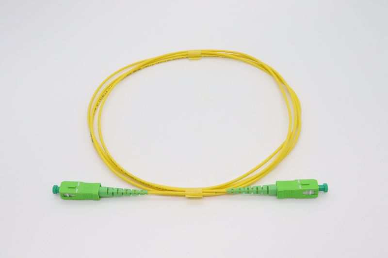 シングルモード光パッチコード 単芯 SCA-SCA 1m 黄色