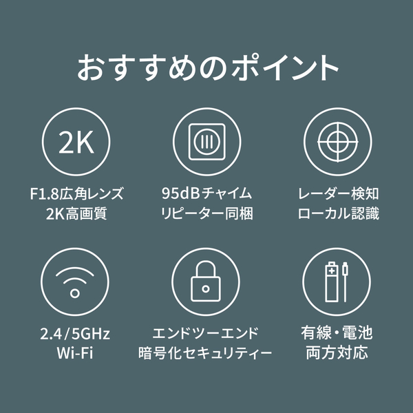 ドアベルハブ G410 セレクト ホワイト