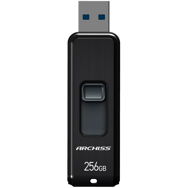 USB3.2（Gen1） フラッシュメモリ 256GB スライド式 ブラック